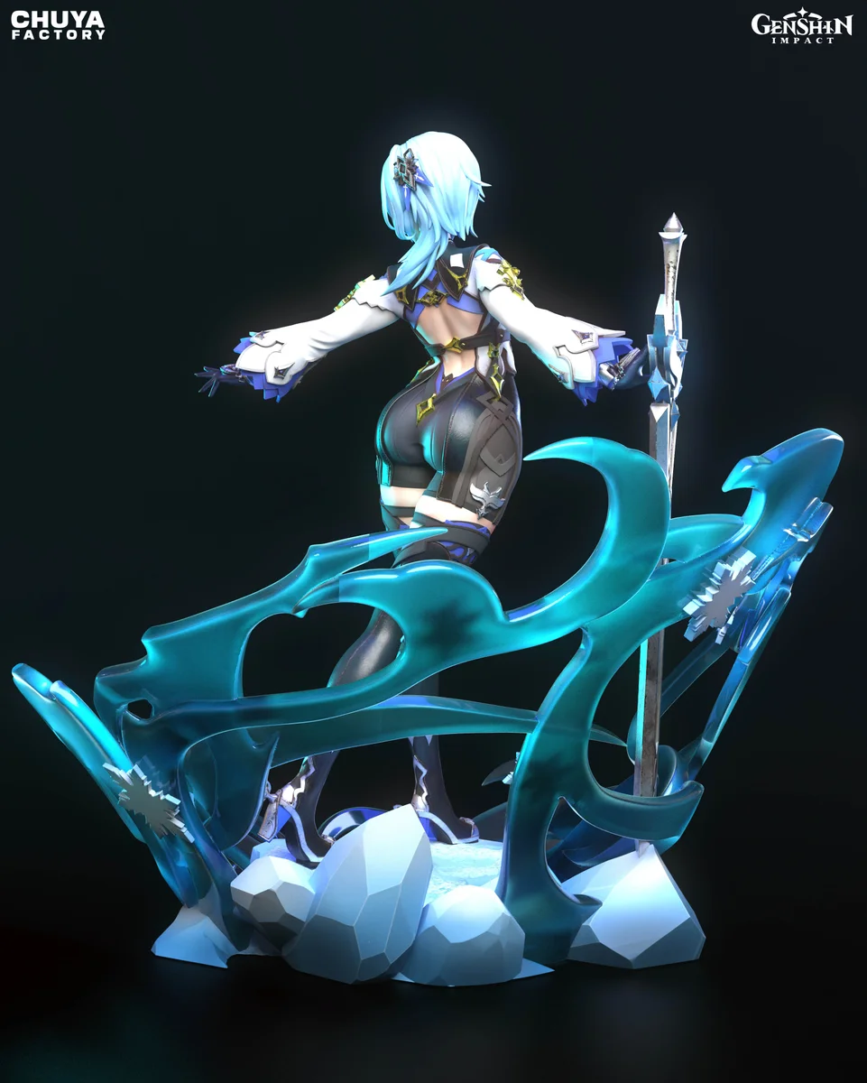 Eula | Fan Art | 3D Printed Resin Model Garage Kit | *Un-Painted* | Chuya Factory 9