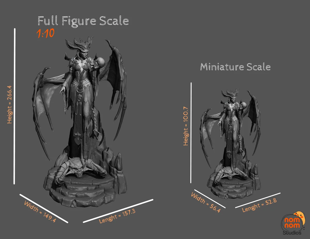 Lilith | Fan Art | 3D Printed Resin Model Garage Kit | *Un-Painted* | Nomnom 10