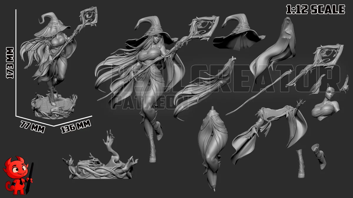 Recluse | Fan Art | 3D Printed Resin Model Garage Kit | *Un-Painted* | H3LL Creator 12