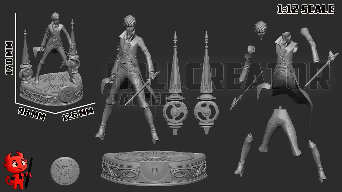 Emily | Fan Art | 3D Printed Resin Model Garage Kit | *Un-Painted* | H3LL Creator 13
