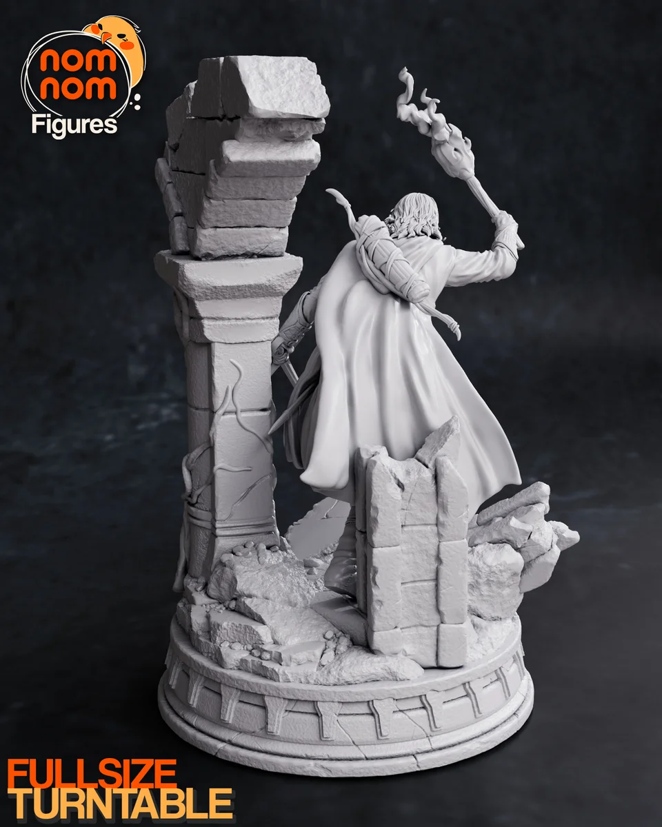 Aragorn | Fan Art | 3D Printed Resin Model Garage Kit | *Un-Painted* | Nomnom 5