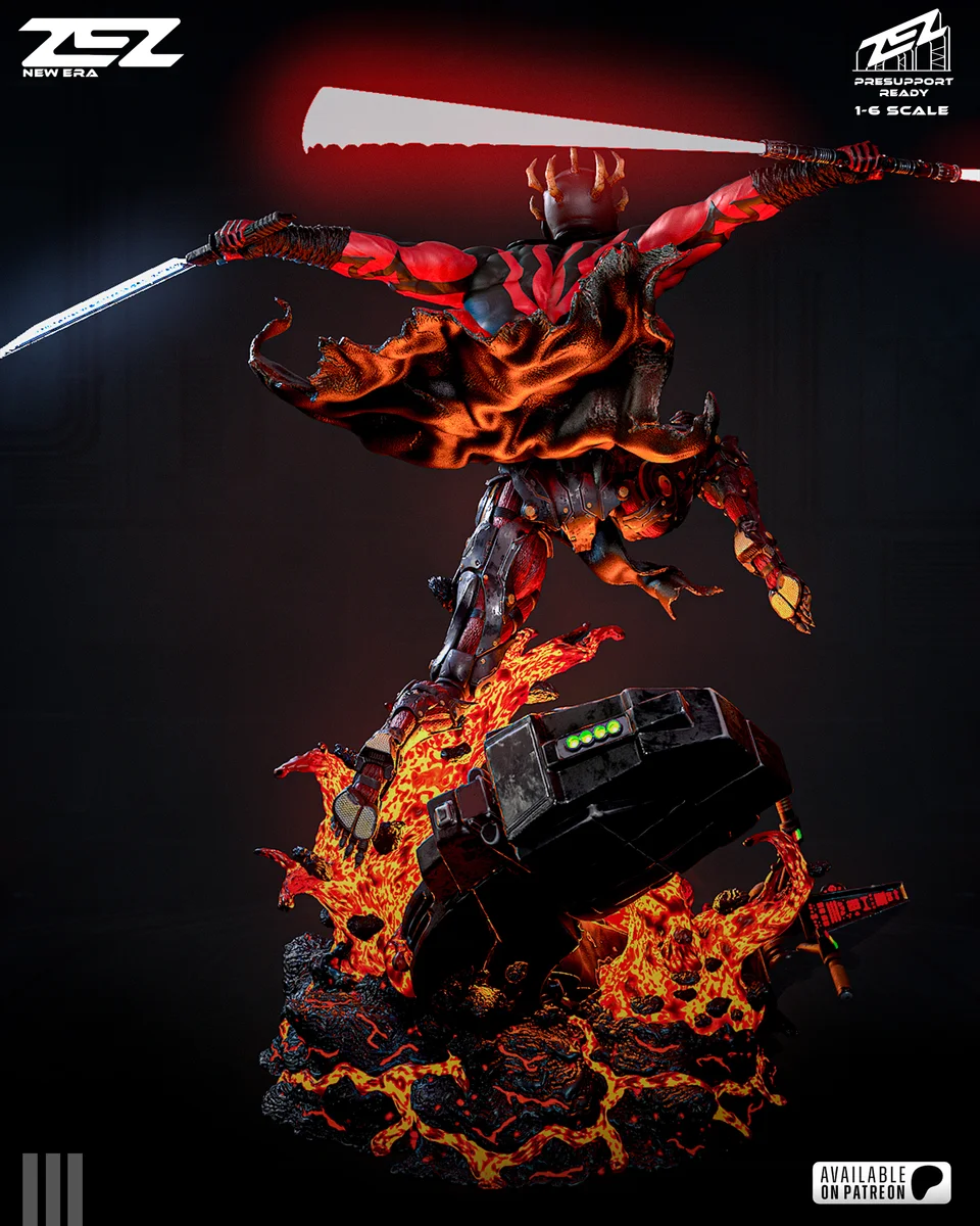 Darth Maul | Fan Art | 3D Printed Resin Model Garage Kit | *Un-Painted* | ZEZ Studio 5