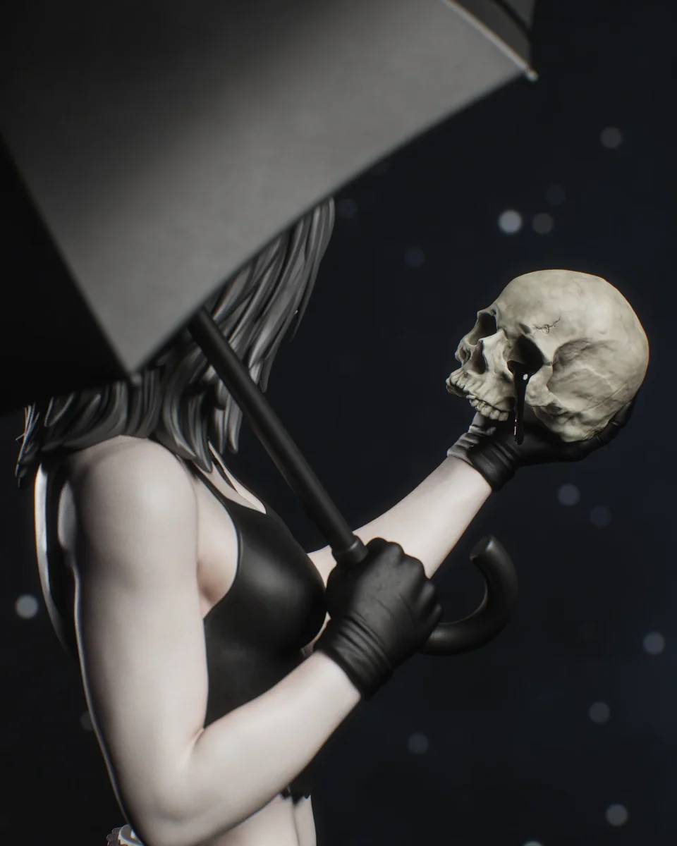 Death | Fan Art | 3D Printed Resin Model Garage Kit | *Un-Painted* | Nympha3D 9