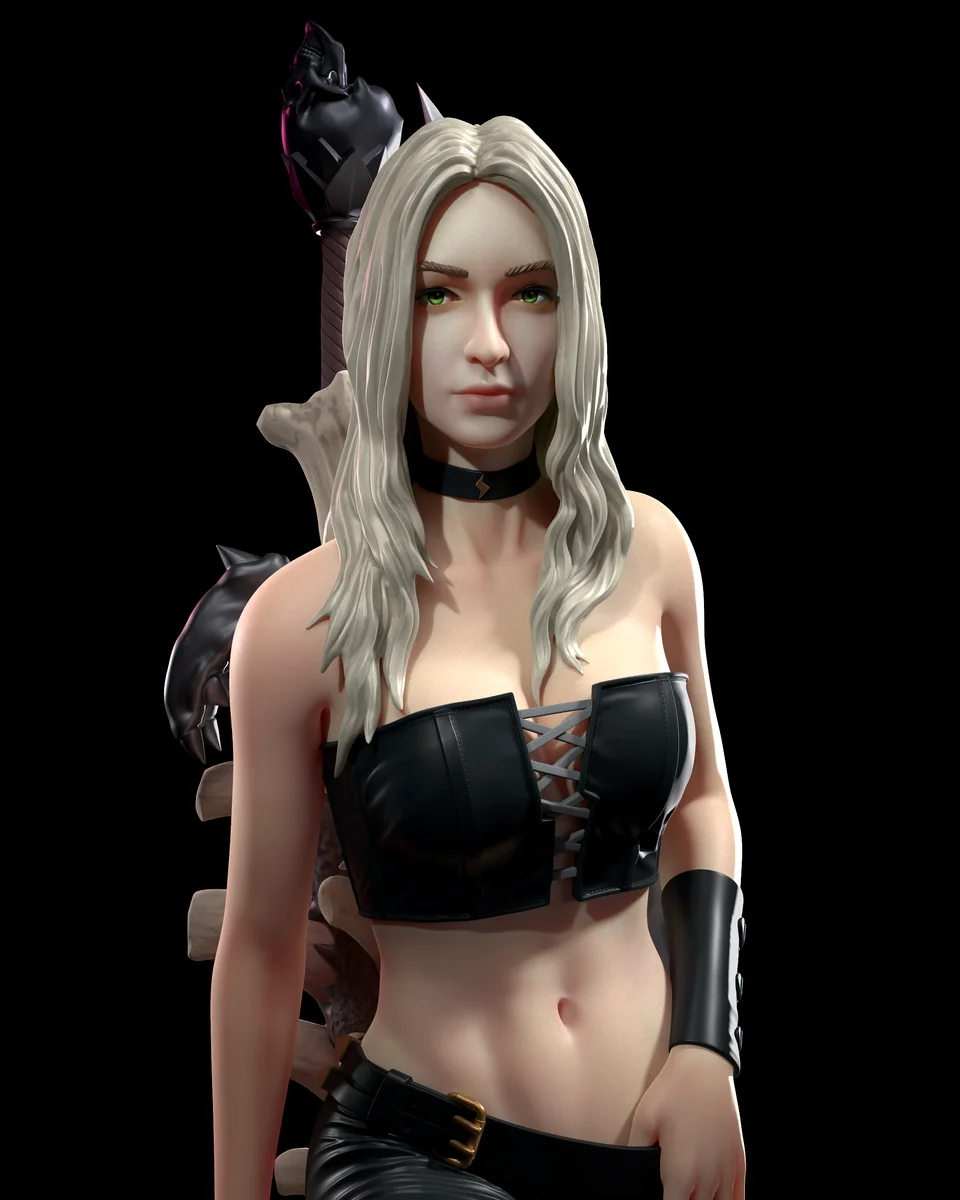 Trish | Fan Art | 3D Printed Resin Model Garage Kit | *Un-Painted* | H3LL Creator