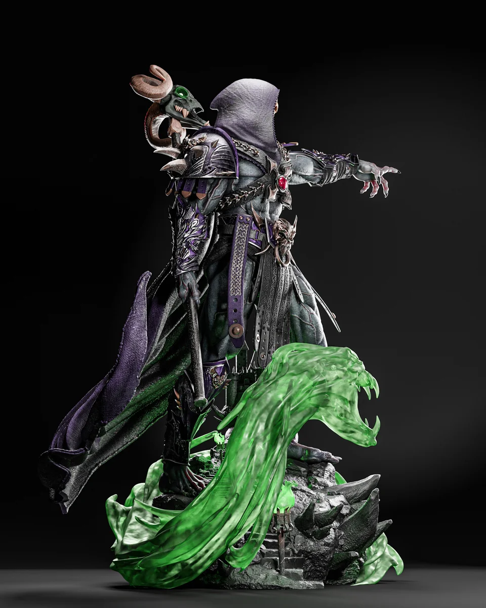 Skeletor | Fan Art | 3D Printed Resin Model Garage Kit | *Un-Painted* | ZEZ Studio 7