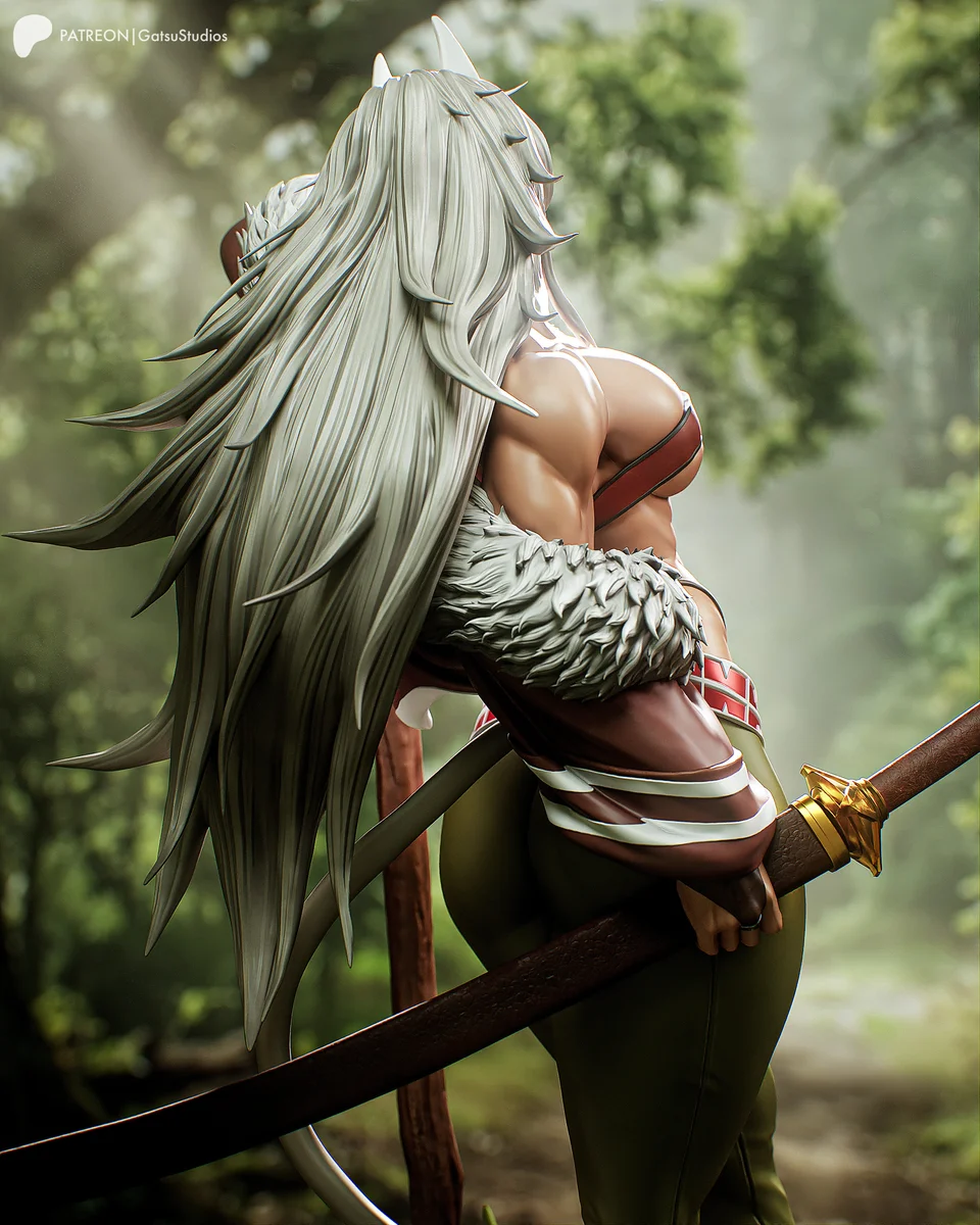 Ghislaine Dedoldia | Fan Art | 3D Printed Resin Model Garage Kit | *Un-Painted* | Gatsu Studios 9