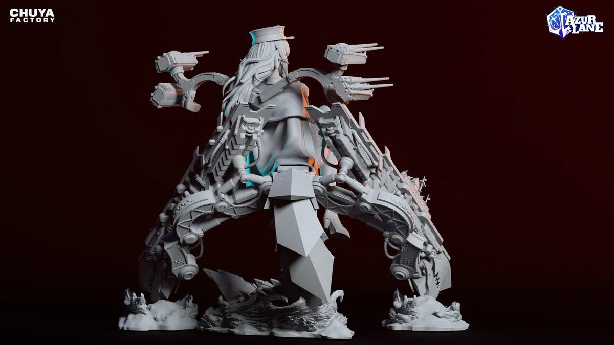 Graf Zeppelin | Fan Art | 3D Printed Resin Model Garage Kit | *Un-Painted* | Chuya Factory 11