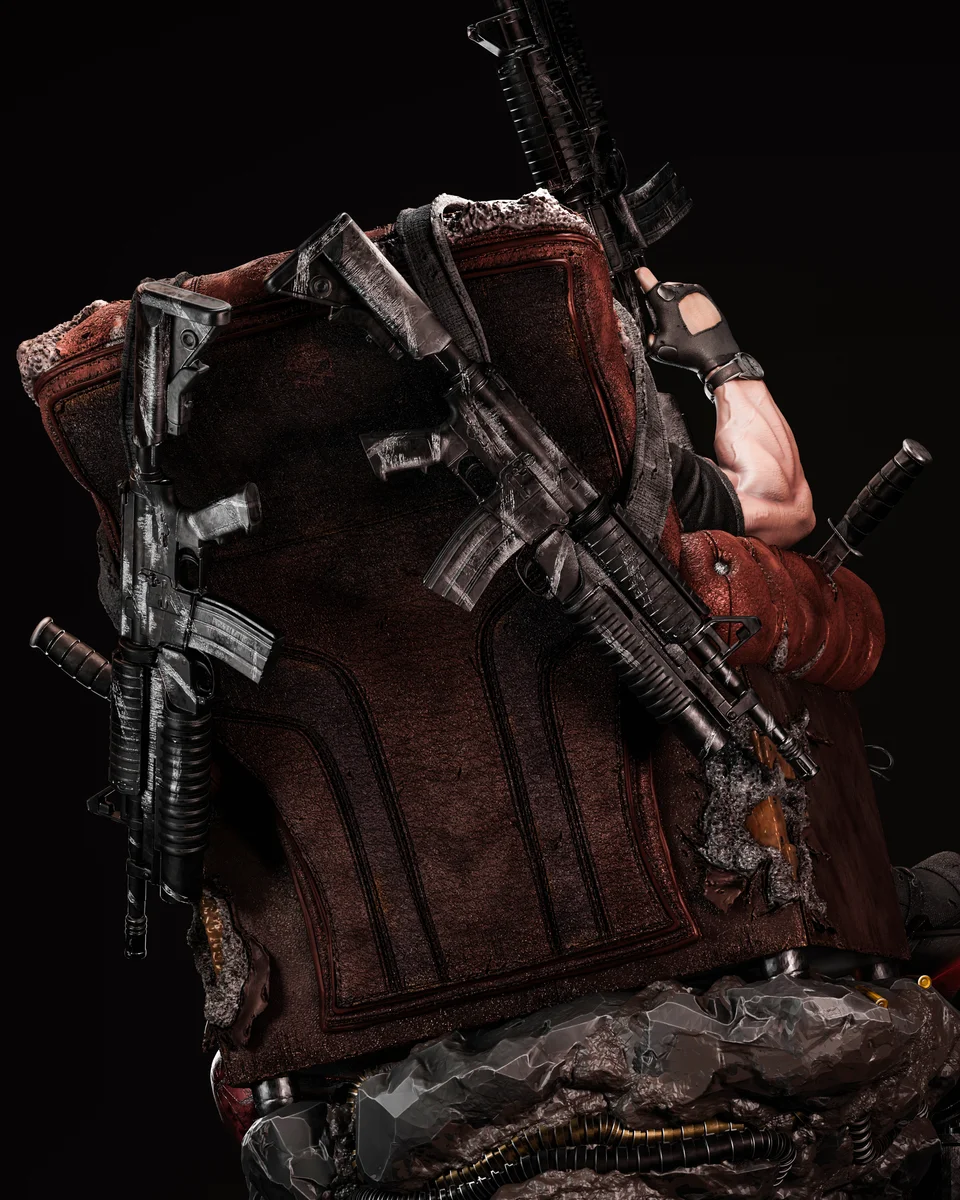 The Punisher | Fan Art | 3D Printed Resin Model Garage Kit | *Un-Painted* | ZEZ Studio 7