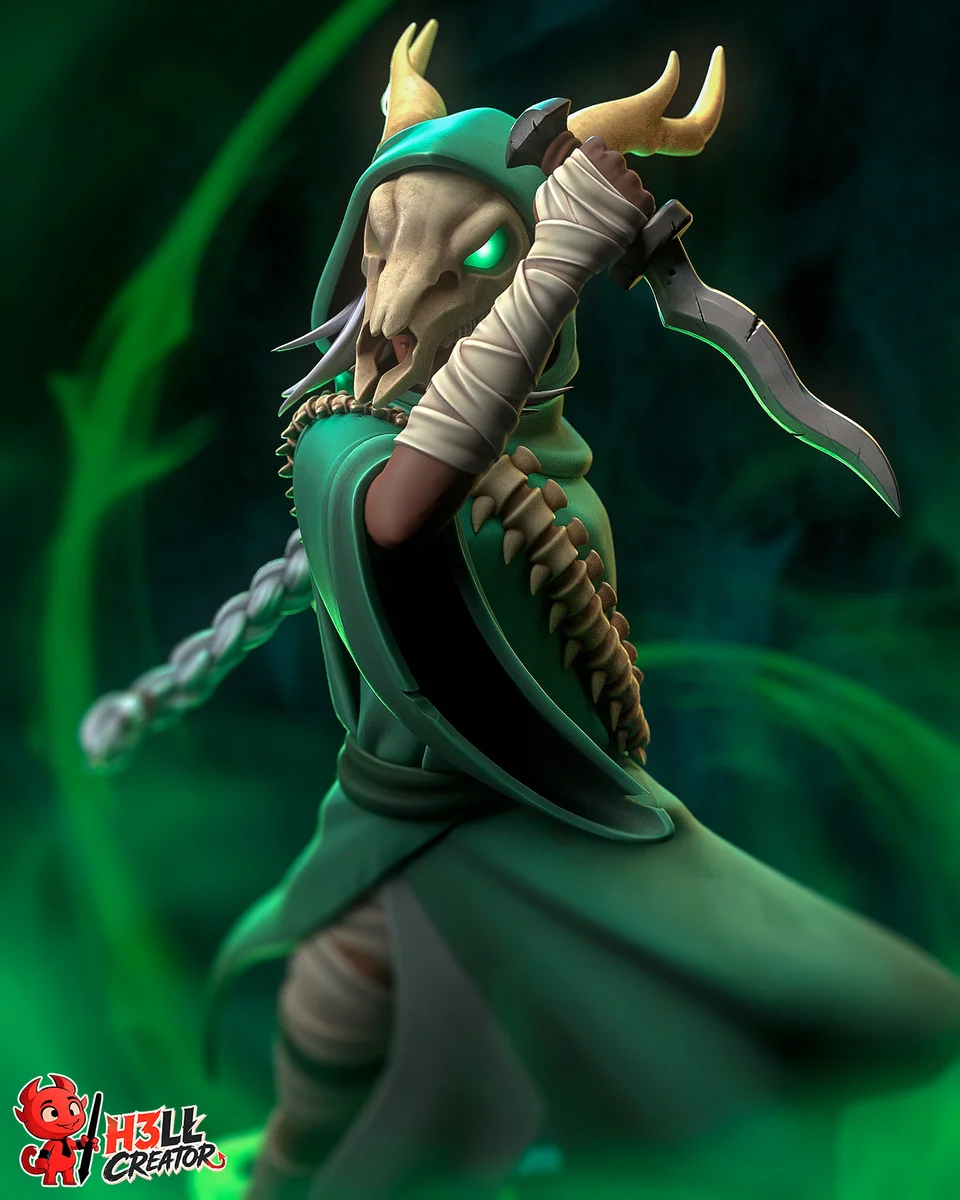 Silent | Fan Art | 3D Printed Resin Model Garage Kit | *Un-Painted* | H3LL Creator 3