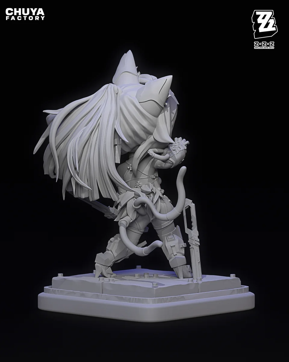 Chibi Nekomata | Fan Art | 3D Printed Resin Model Garage Kit | *Un-Painted* | Chuya Factory 11
