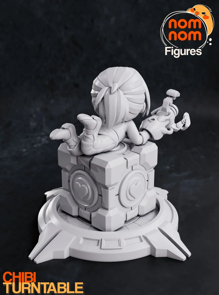 Chibi Chell | Fan Art | 3D Printed Resin Model Garage Kit | *Un-Painted* | Nomnom 5