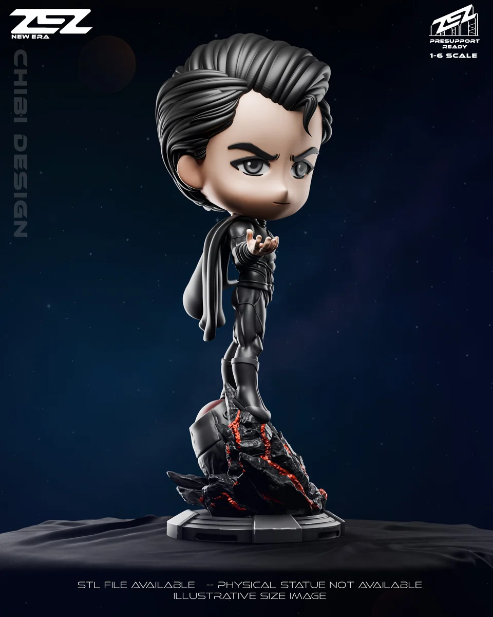 Chibi Superman | Fan Art | 3D Printed Resin Model Garage Kit | *Un-Painted* | ZEZ Studio 5