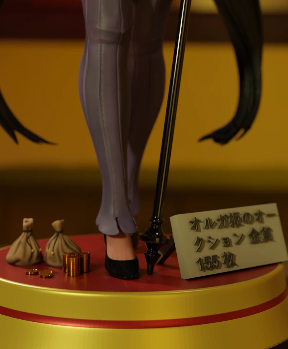 Olga Kuroinu | Fan Art | 3D Printed Resin Model Garage Kit | *Un-Painted* | Momoji 4