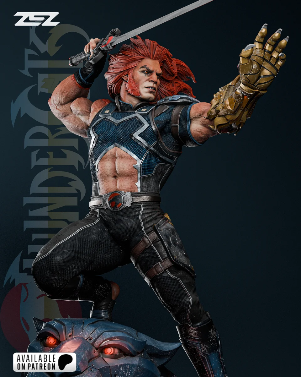 Lion-O | Fan Art | 3D Printed Resin Model Garage Kit | *Un-Painted* | ZEZ Studio