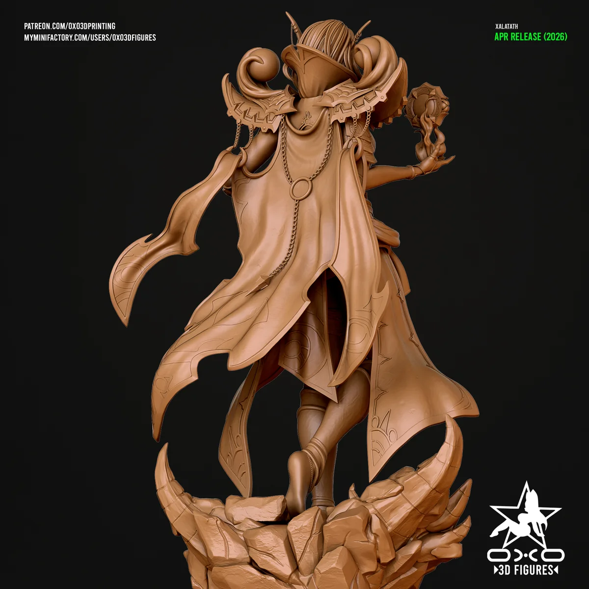 Xalatath | Fan Art | 3D Printed Resin Model Garage Kit | *Un-Painted* | OXO3D 5