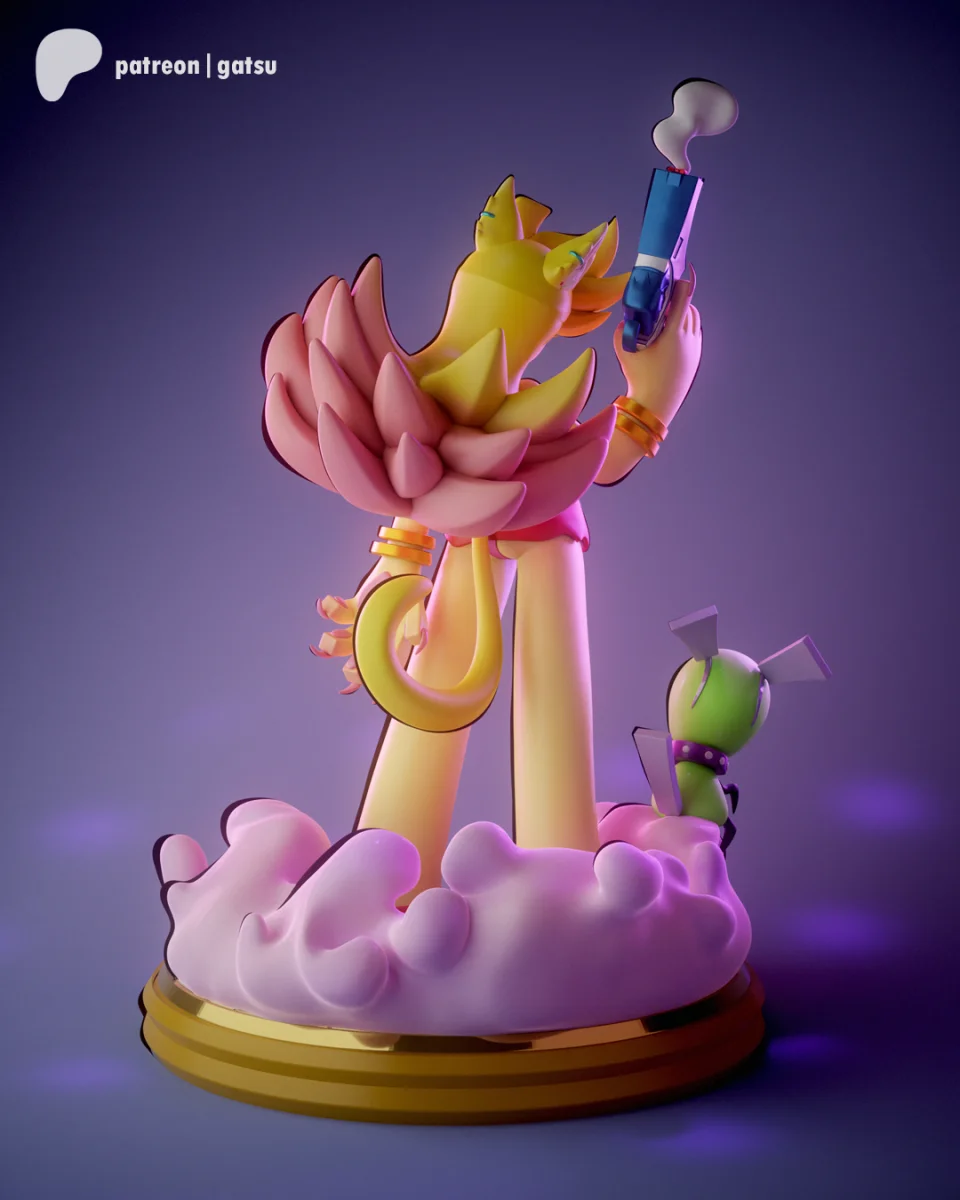 Panty & Stocking | Fan Art | 3D Printed Resin Model Garage Kit | *Un-Painted* | Gatsu Studios 4
