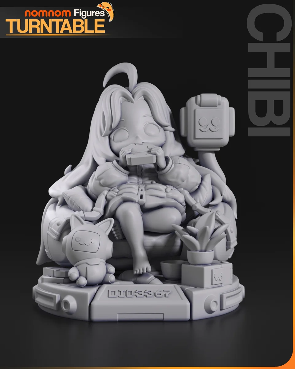 Chibi Diana | Fan Art | 3D Printed Resin Model Garage Kit | *Un-Painted* | Nomnom 3