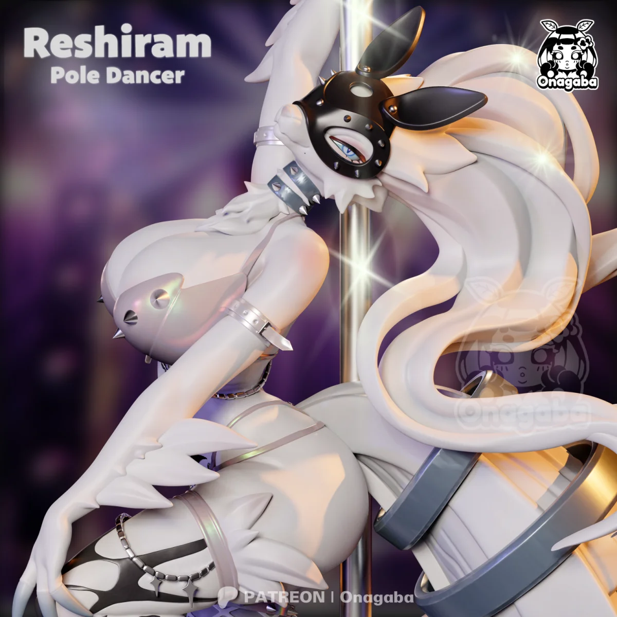 Reshiram Pole Dancer | Fan Art | 3D Printed Resin Model Garage Kit | *Un-Painted* | ONAGABA 11
