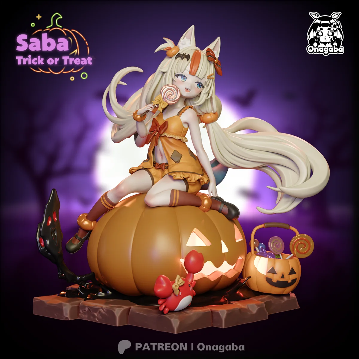 Halloween Saba | Fan Art | 3D Printed Resin Model Garage Kit | *Un-Painted* | ONAGABA 24