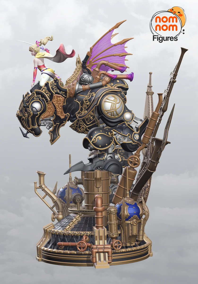 Terra with Magitek | Fan Art | 3D Printed Resin Model Garage Kit | *Un-Painted* | Nomnom 5