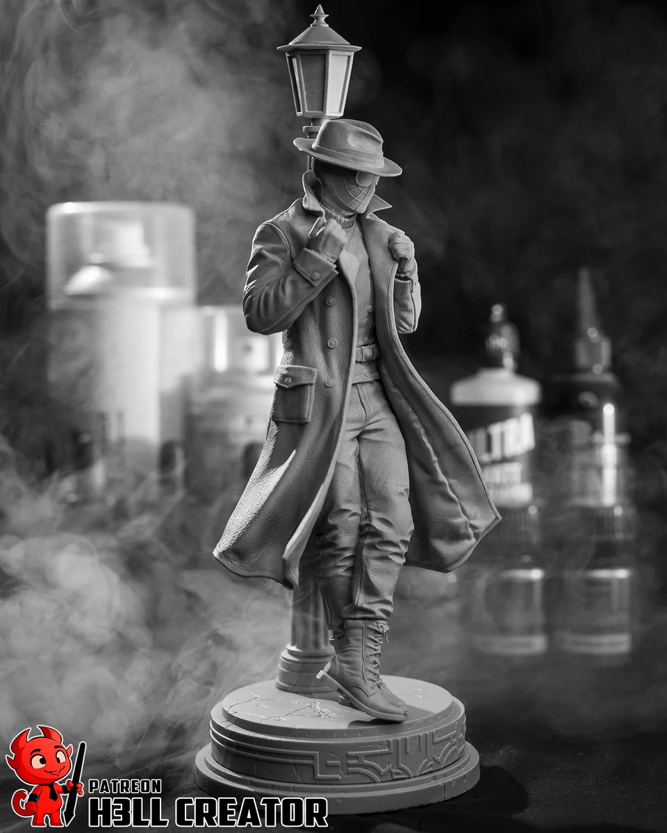 Spider Noir | Fan Art | 3D Printed Resin Model Garage Kit | *Un-Painted* | H3LL Creator 11