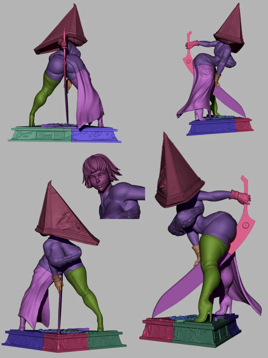 Pyramid Head | Fan Art | 3D Printed Resin Model Garage Kit | *Un-Painted* | Peach Figure 10