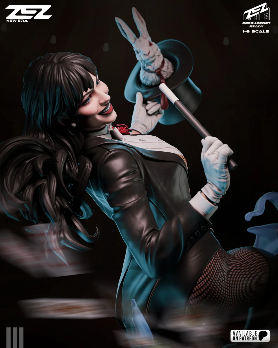 Zatanna | Fan Art | 3D Printed Resin Model Garage Kit | *Un-Painted* | ZEZ Studio 7