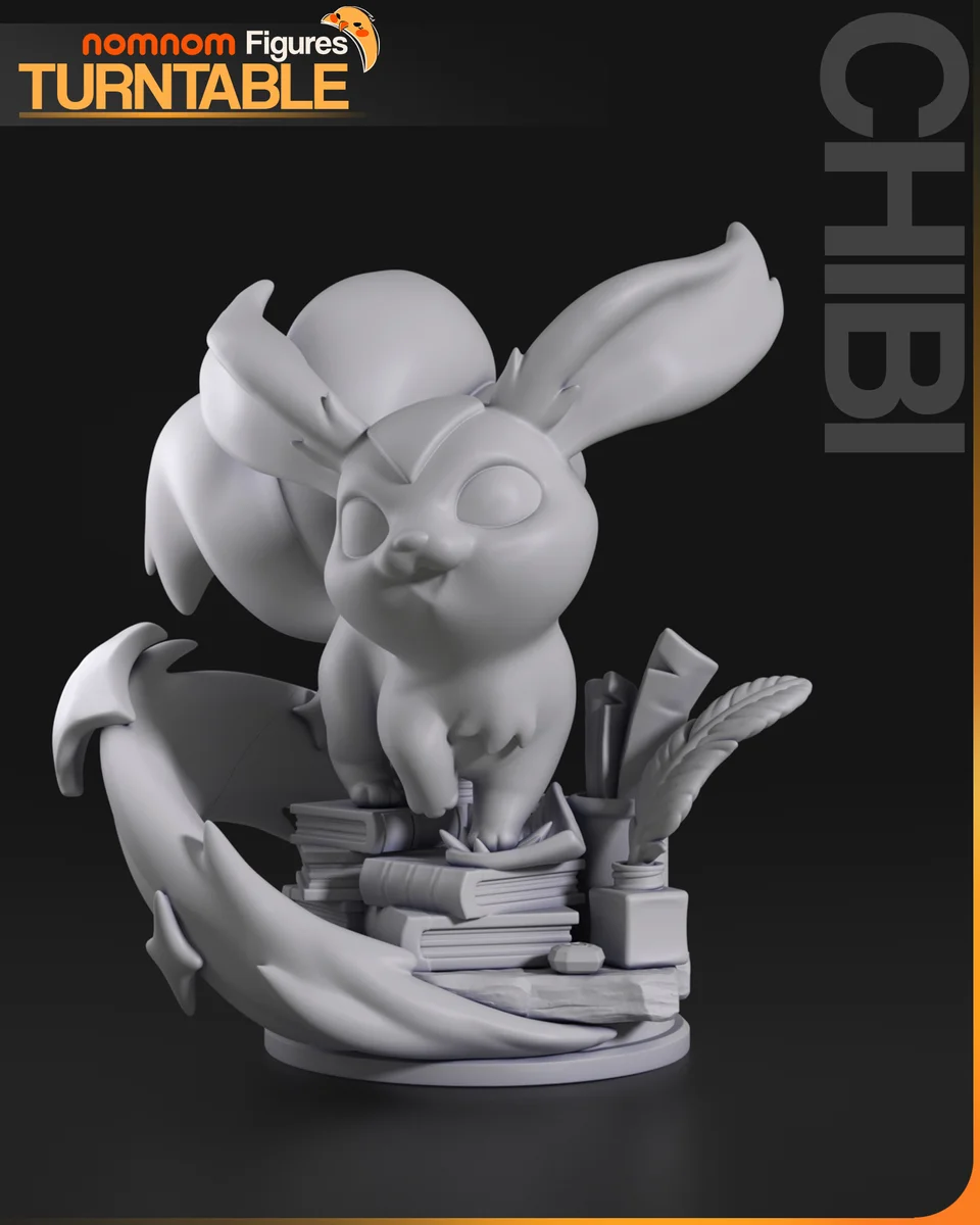 Chibi Carbuncle | Fan Art | 3D Printed Resin Model Garage Kit | *Un-Painted* | Nomnom 4