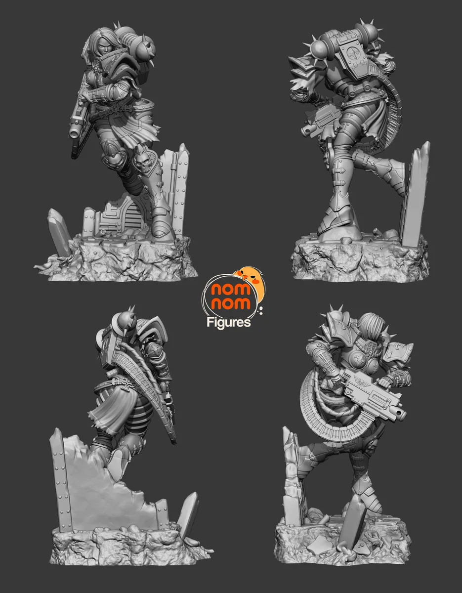 Stronghold Moonlight | Fan Art | 3D Printed Resin Model Garage Kit | *Un-Painted* | Nomnom 3