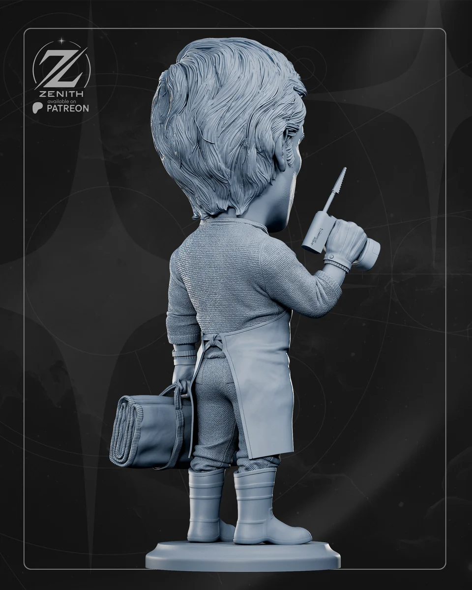 Chibi Dexter | Fan Art | 3D Printed Resin Model Garage Kit | *Un-Painted* | Zenith Studios 9