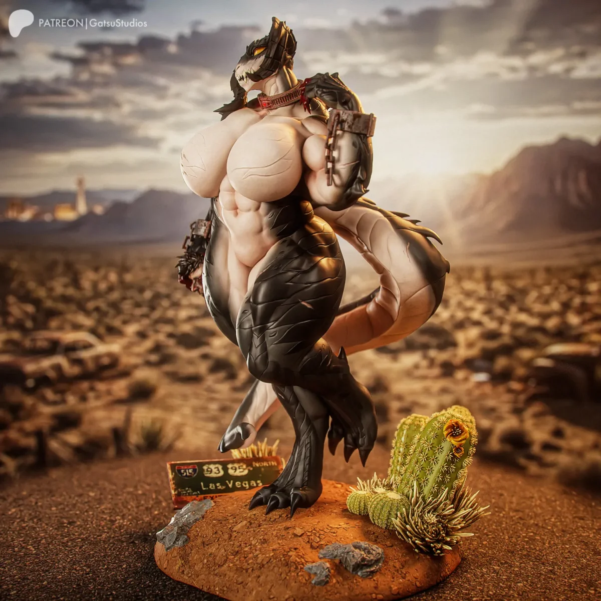 Deathclaw | Fan Art | 3D Printed Resin Model Garage Kit | *Un-Painted* | Gatsu Studios 4