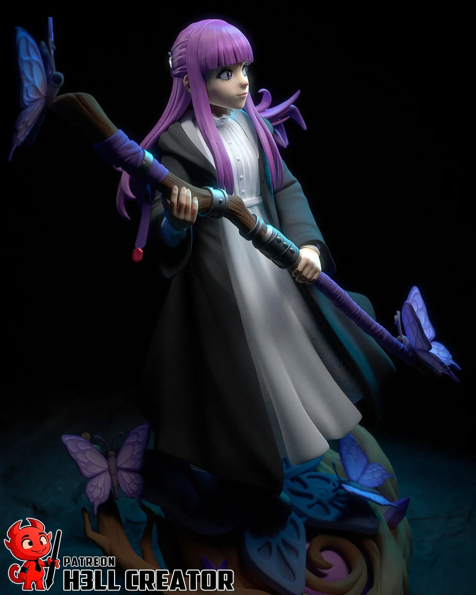 Fern | Fan Art | 3D Printed Resin Model Garage Kit | *Un-Painted* | H3LL Creator 6