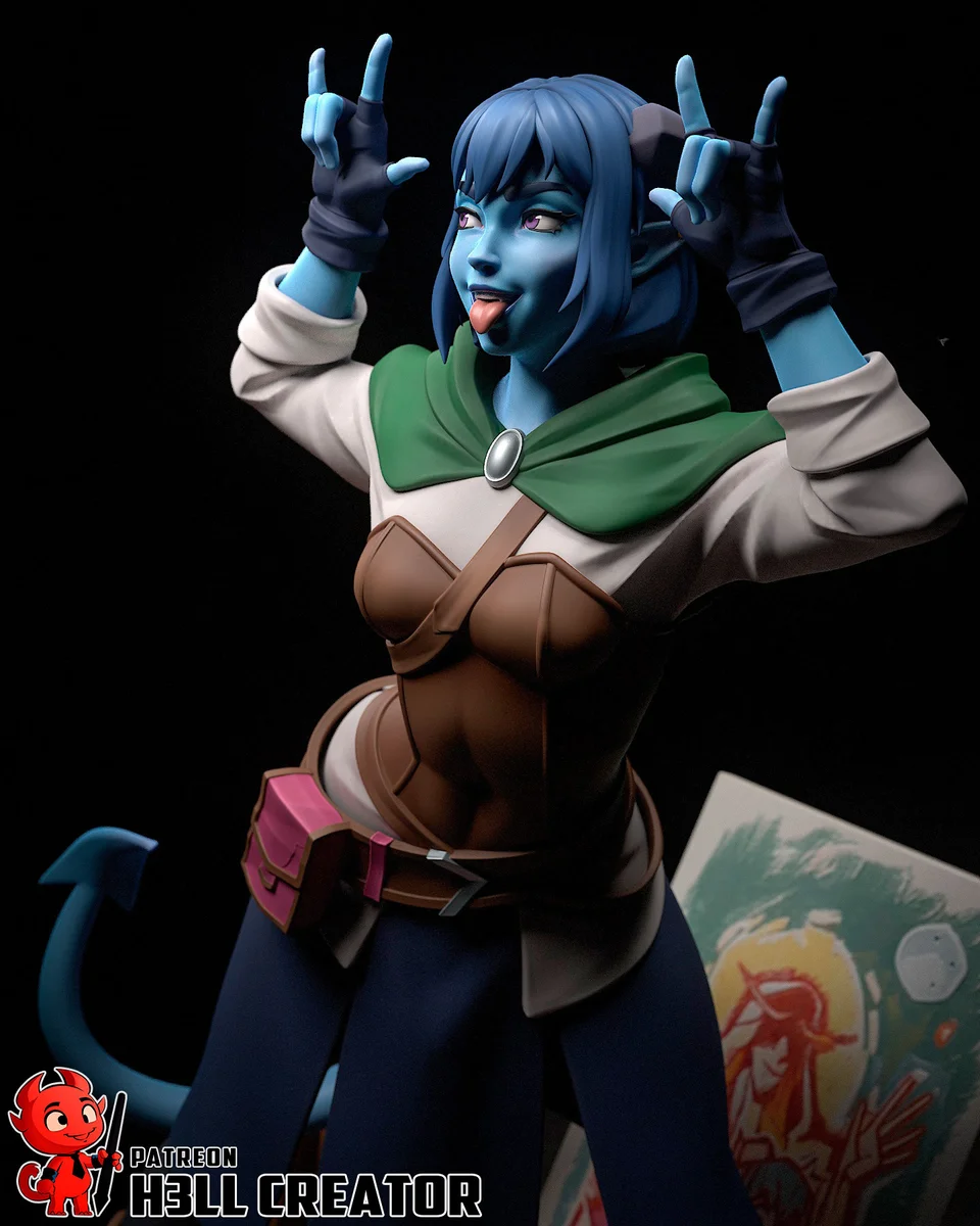 Jester Lavorre | Fan Art | 3D Printed Resin Model Garage Kit | *Un-Painted* | H3LL Creator 3