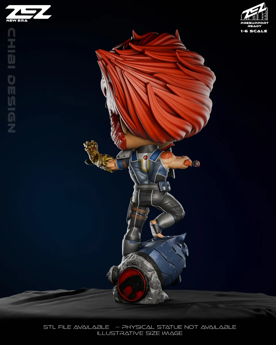 Chibi Lion-O | Fan Art | 3D Printed Resin Model Garage Kit | *Un-Painted* | ZEZ Studio 4