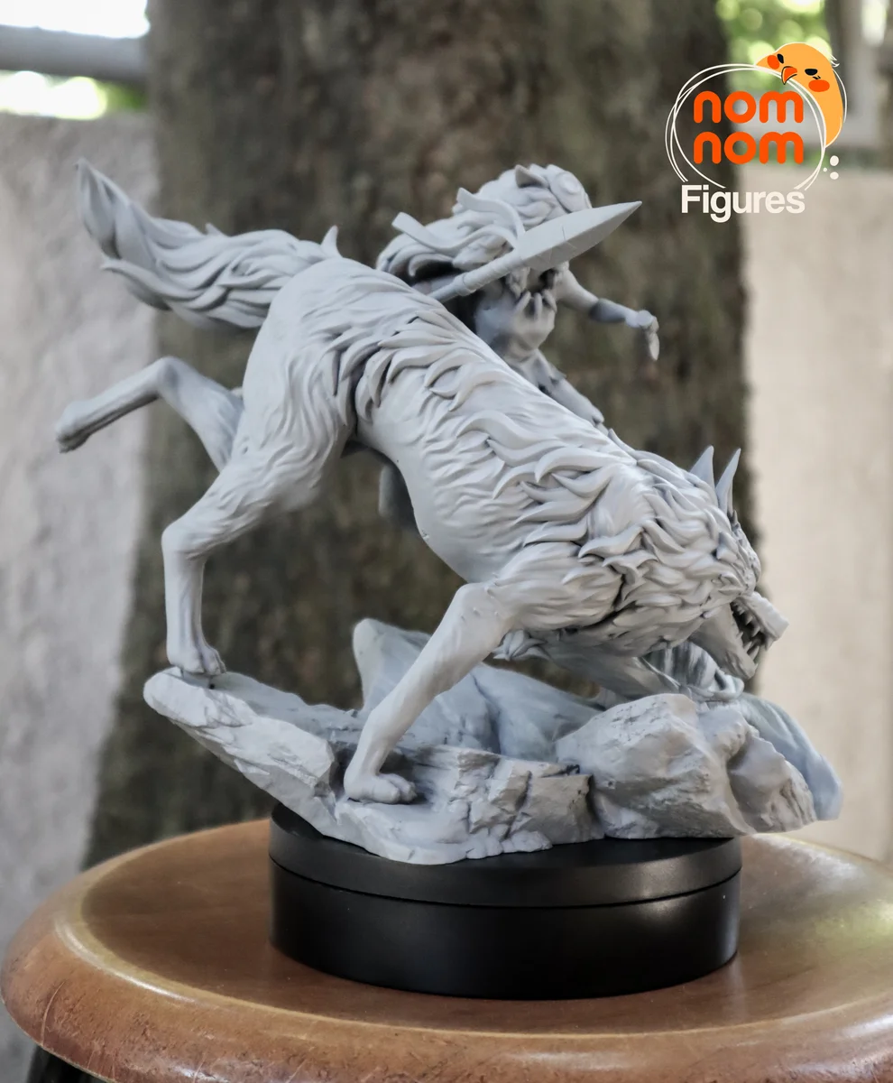 Princess Mononoke | Fan Art | 3D Printed Resin Model Garage Kit | *Un-Painted* | Nomnom 11