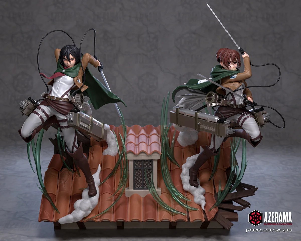 Survey Corps Soldier 1 | Fan Art | 3D Printed Resin Model Garage Kit | *Un-Painted* | Azerama 6