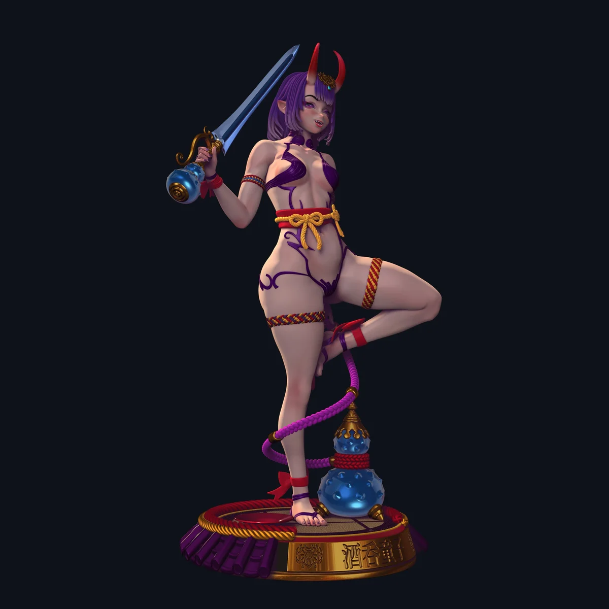 Shuten Douji - Assassin | Fan Art | 3D Printed Resin Model Garage Kit | *Un-Painted* | Officer Rhu 5