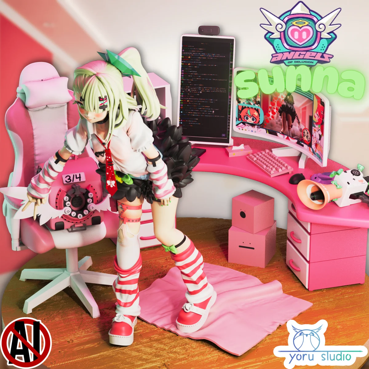 Sunna | Fan Art | 3D Printed Resin Model Garage Kit | *Un-Painted* | Yoru Studio 5
