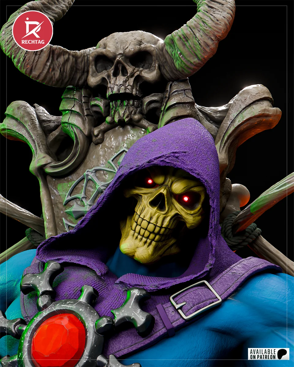 Skeletor | Fan Art | 3D Printed Resin Model Garage Kit | *Un-Painted* | Rechtag 9
