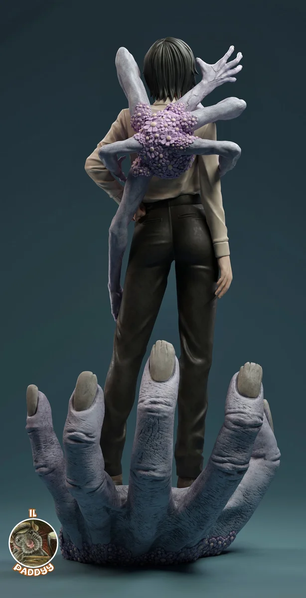 Ghost Lady | Fan Art | 3D Printed Resin Model Garage Kit | *Un-Painted* | Il Paddyy 3