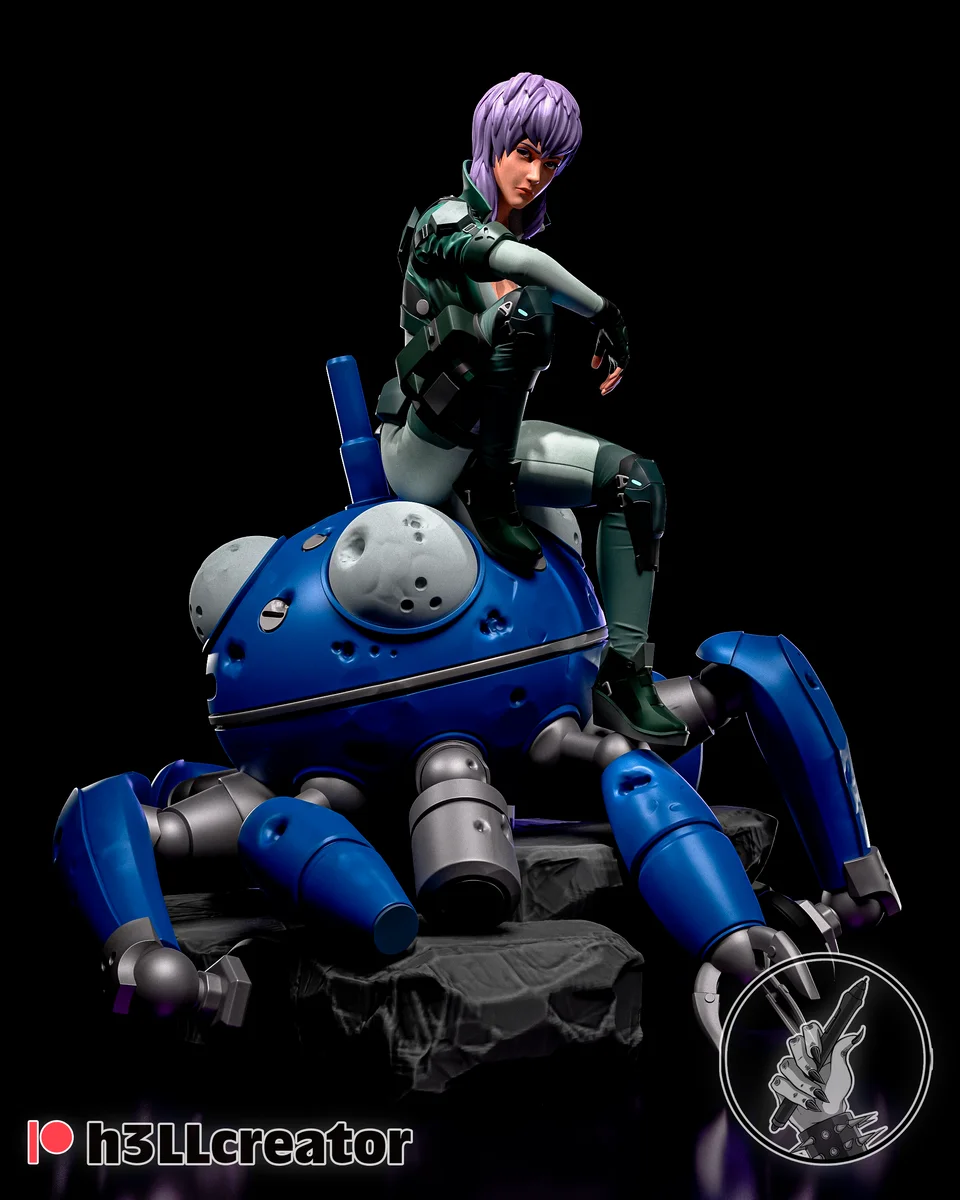 Motoko Kusanagi | Fan Art | 3D Printed Resin Model Garage Kit | *Un-Painted* | H3LL Creator