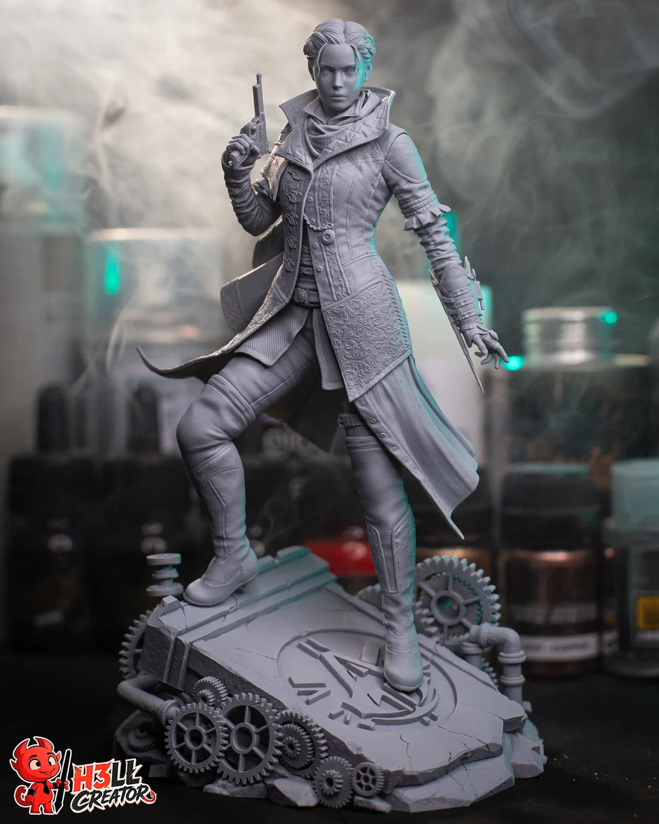 Evie Frye | Fan Art | 3D Printed Resin Model Garage Kit | *Un-Painted* | H3LL Creator 9