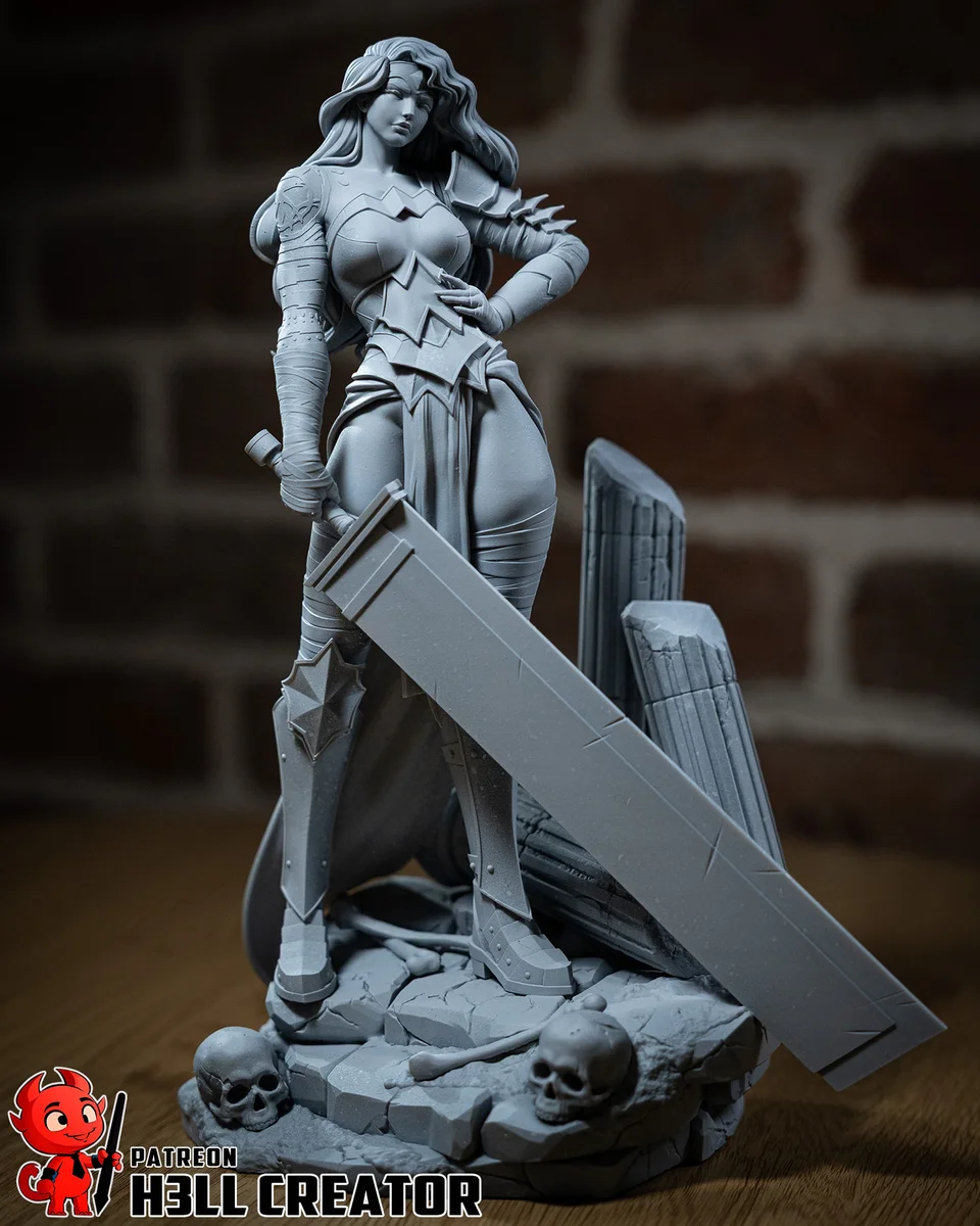 Absolute Wonder Woman | Fan Art | 3D Printed Resin Model Garage Kit | *Un-Painted* | H3LL Creator 7