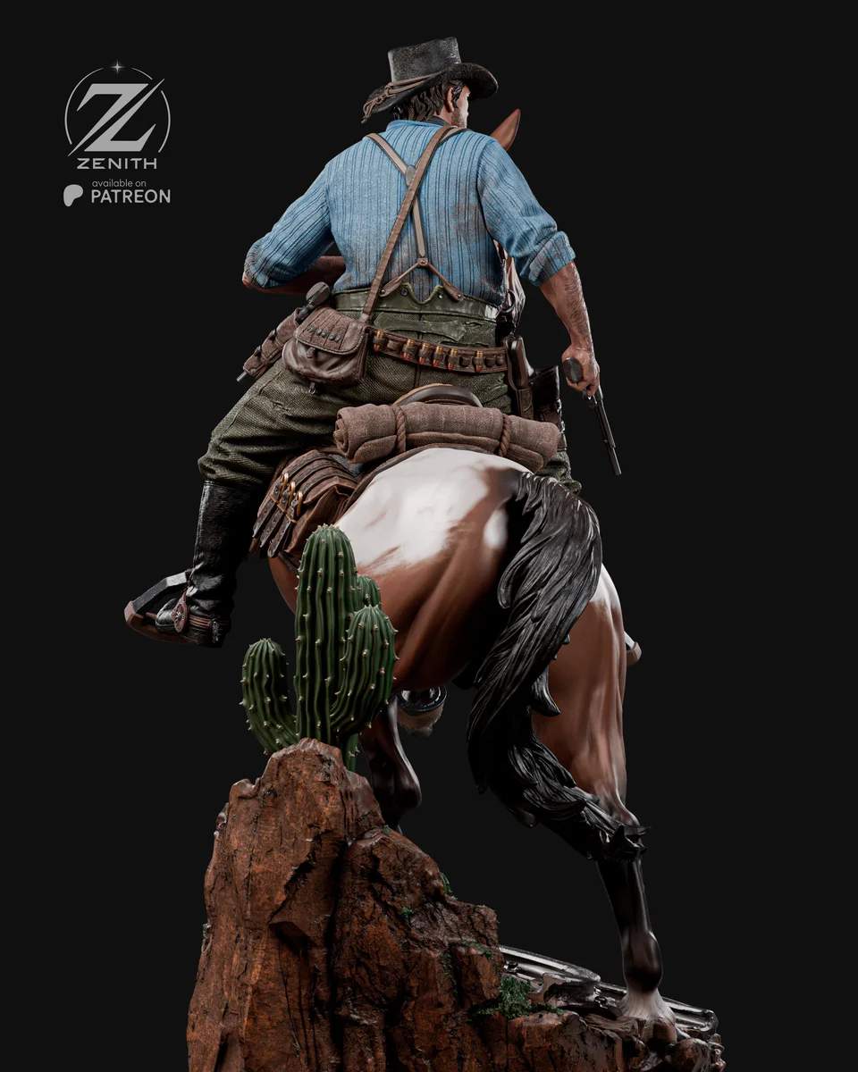 Arthur Morgan | Fan Art | 3D Printed Resin Model Garage Kit | *Un-Painted* | Zenith Studios 5