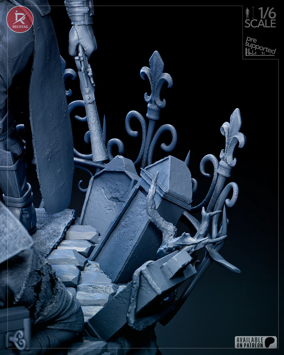 The Hunter | Fan Art | 3D Printed Resin Model Garage Kit | *Un-Painted* | Rechtag 16