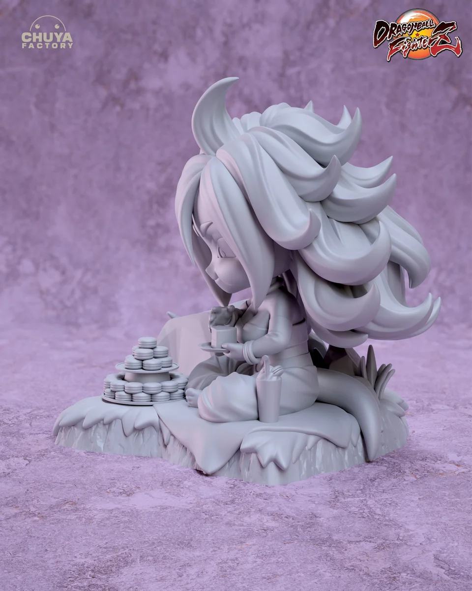 Chibi Android 21 | Fan Art | 3D Printed Resin Model Garage Kit | *Un-Painted* | Chuya Factory 6