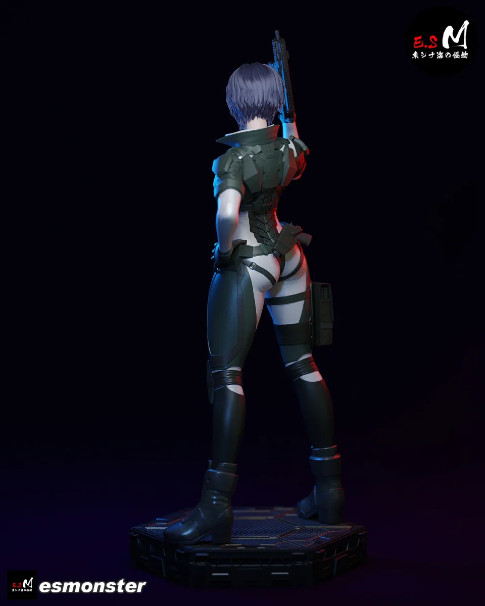 Motoko Kusanagi | Fan Art | 3D Printed Resin Model Garage Kit | *Un-Painted* | ES Monster 5