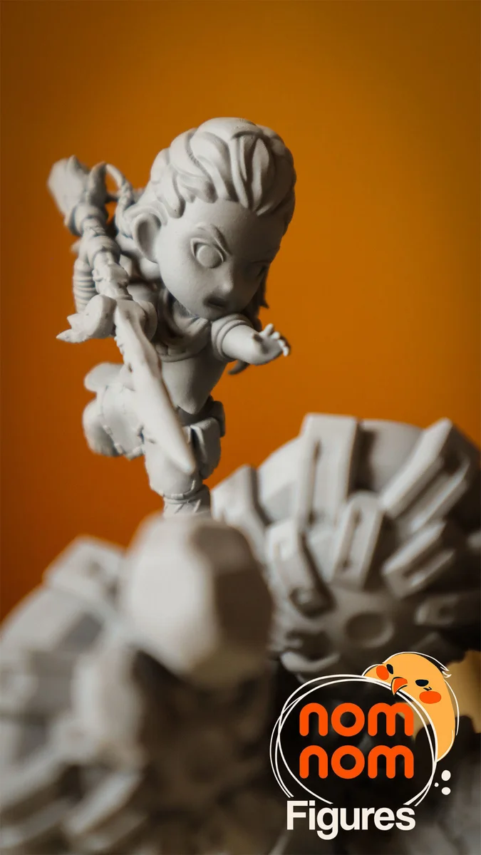 Chibi Aloy | Fan Art | 3D Printed Resin Model Garage Kit | *Un-Painted* | Nomnom 7
