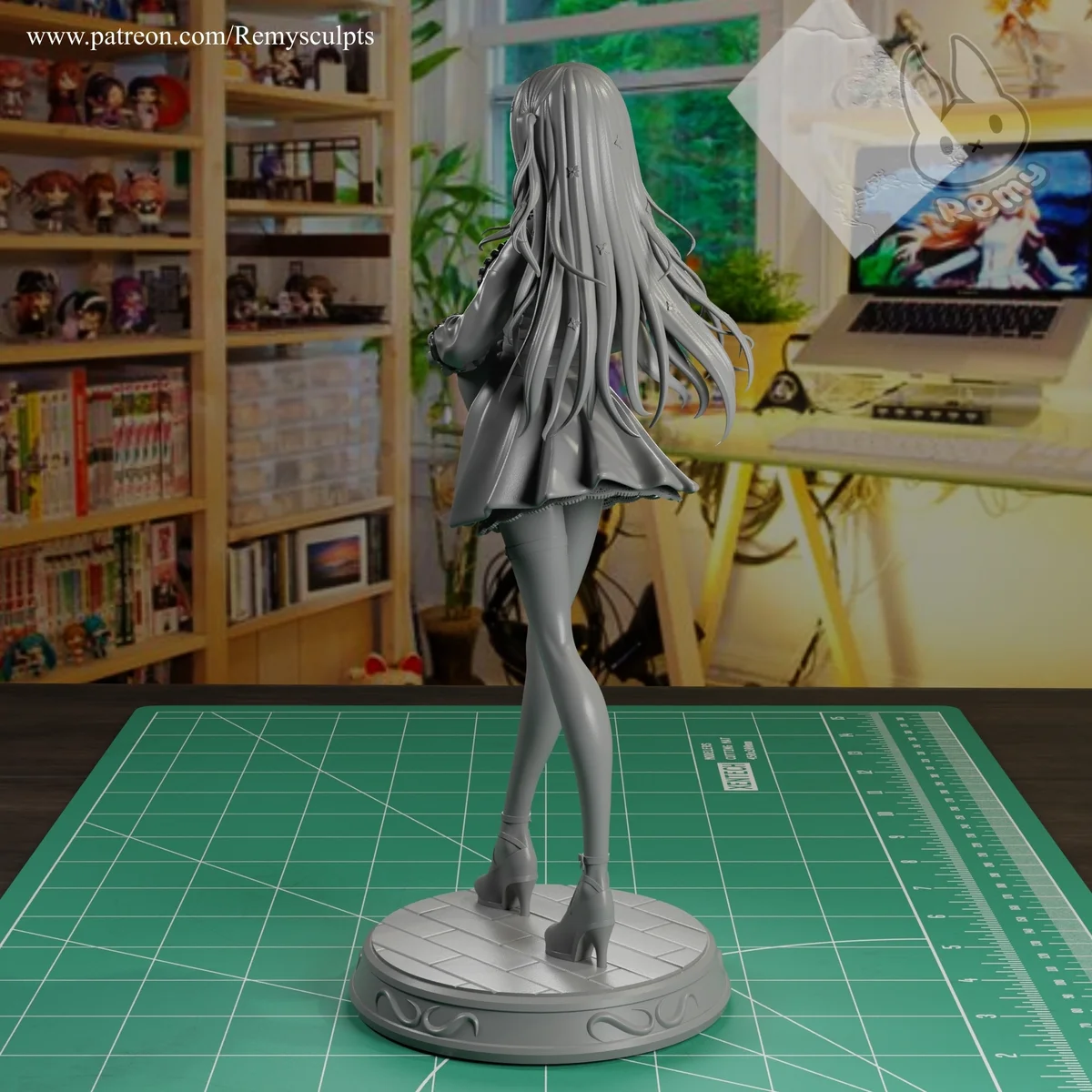 Mori Calliope v2 | Fan Art | 3D Printed Resin Model Garage Kit | *Un-Painted* | Remy Sculpts 7