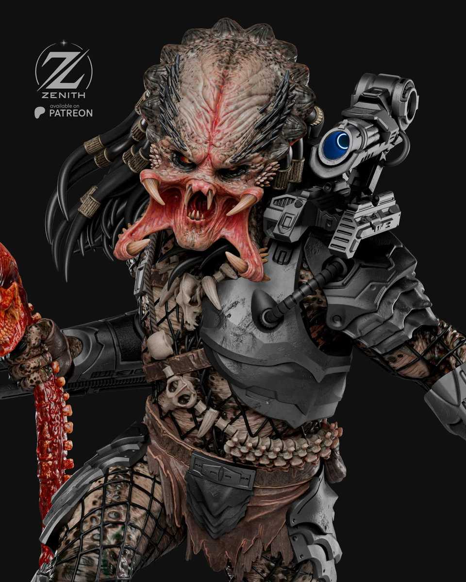 Predator | Fan Art | 3D Printed Resin Model Garage Kit | *Un-Painted* | Zenith Studios
